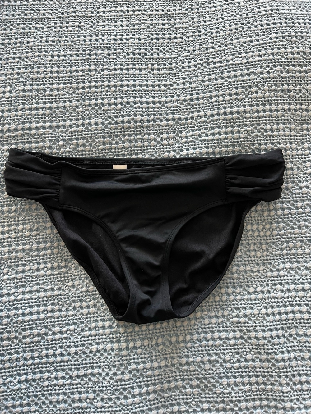 Athleta Black Ruched Side Women's Swim Bottom